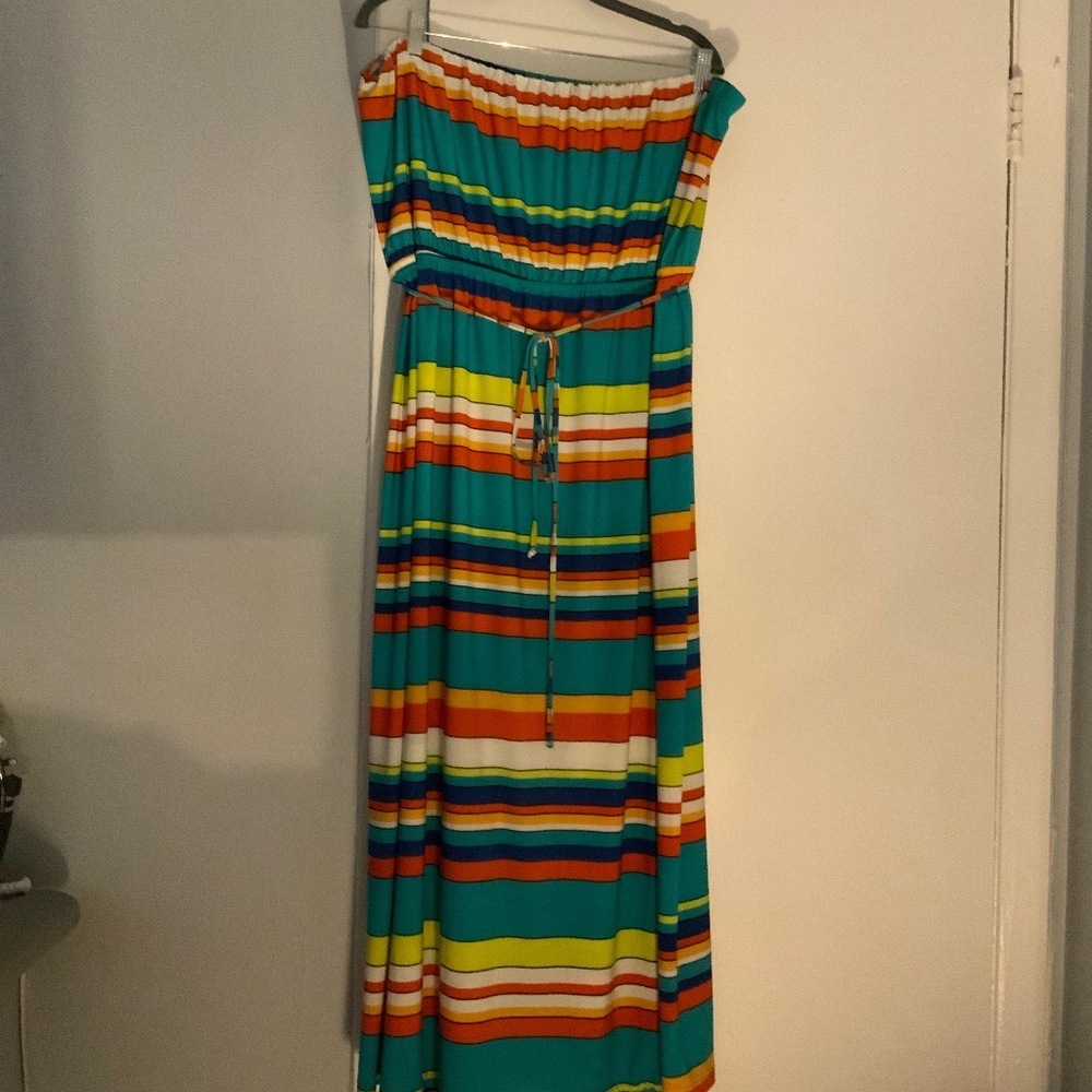 Stripped Maxi Dress